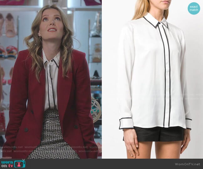 Genevia Top by Equipment worn by Sutton (Meghann Fahy) on The Bold Type