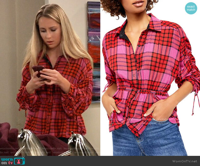 Free People Pacific Dawn Top worn by Josslyn Jacks (Eden McCoy) on General Hospital