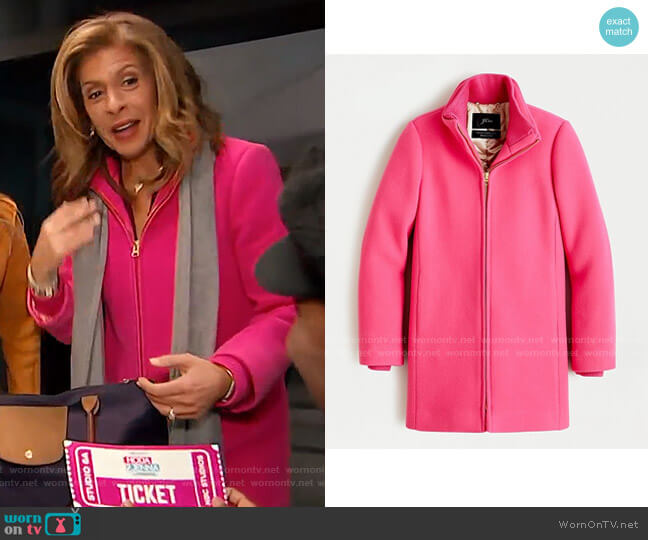 WornOnTV: Hoda’s pink zip front coat on Today | Hoda Kotb | Clothes and ...