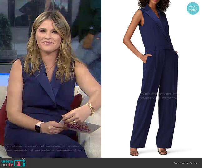 Tuxedo Jumpsuit by Jason Wu worn by Jenna Bush Hager on Today