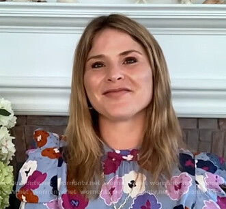 Jenna’s blue floral top on Today