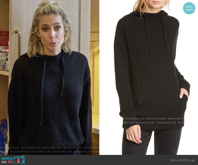 Jenni Kayne Oversize Cashmere Hoodie worn by Kristin Cavallari on Very Cavallari