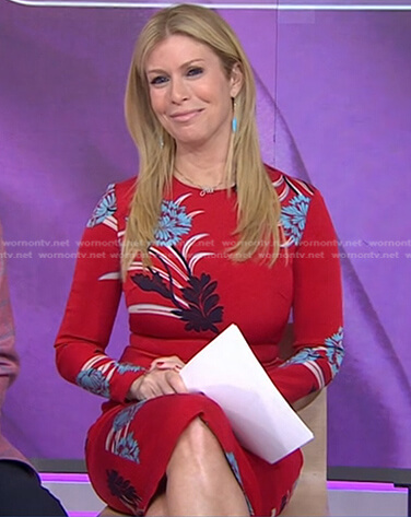 Jill’s red floral dress on Today