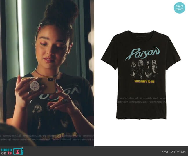 Poison Regular Fit Graphic T-Shirt by John Varvatos worn by Kat Edison (Aisha Dee) on The Bold Type