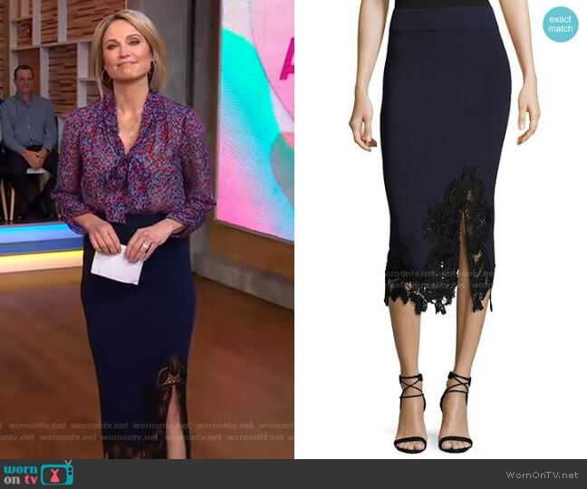 Pencil Skirt by Jonathan Simkhai worn by Amy Robach on Good Morning America