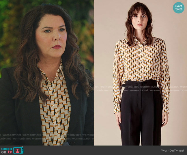 Lipari Blouse by Judith & Charles worn by Joan (Lauren Graham) on Zoeys Extraordinary Playlist