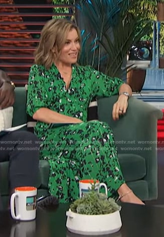 Kit’s green floral dress on Access Hollywood