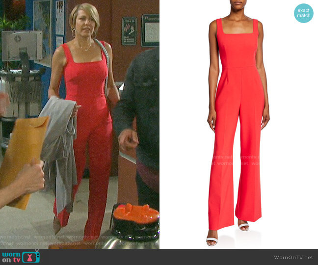 Kobi Halperin Helena Jumpsuit worn by Nicole Walker (Arianne Zucker) on Days of our Lives