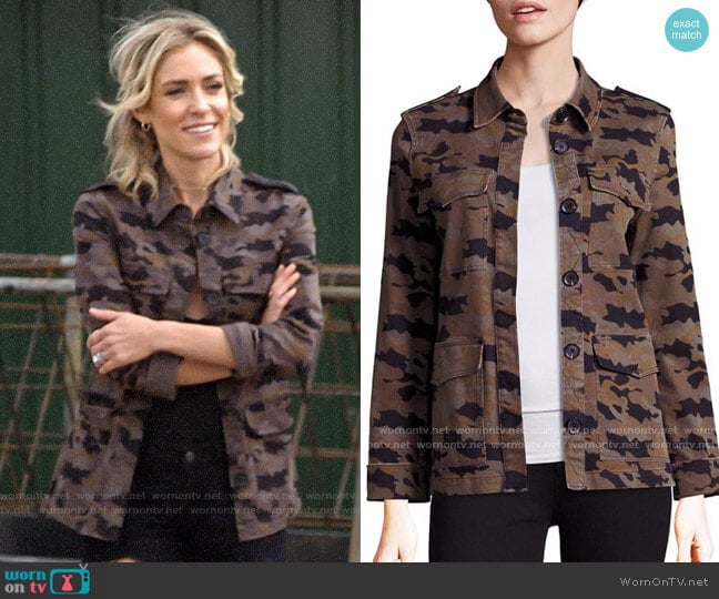 L'Agence Cromwell Camo Jacket worn by Kristin Cavallari on Very Cavallari