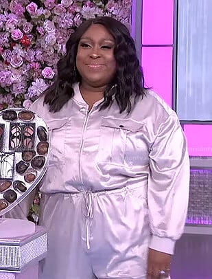 Loni’s silver jumpsuit on The Real