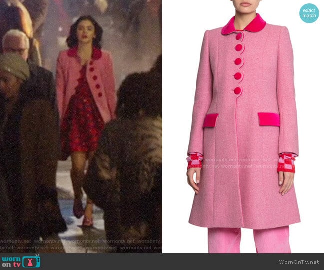 Marc Jacobs The Sunday Best Coat worn by Katy Keene (Lucy Hale) on Katy Keene