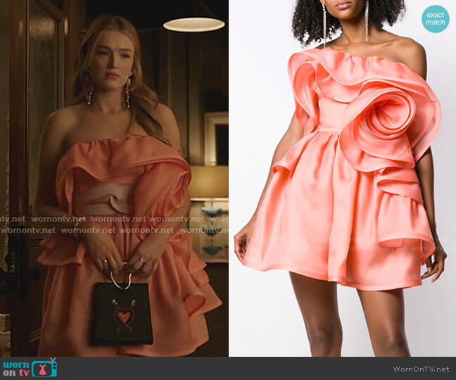 Rose Ruffled Dress by Marc Jacobs worn by Kirby Anders (Maddison Brown) on Dynasty