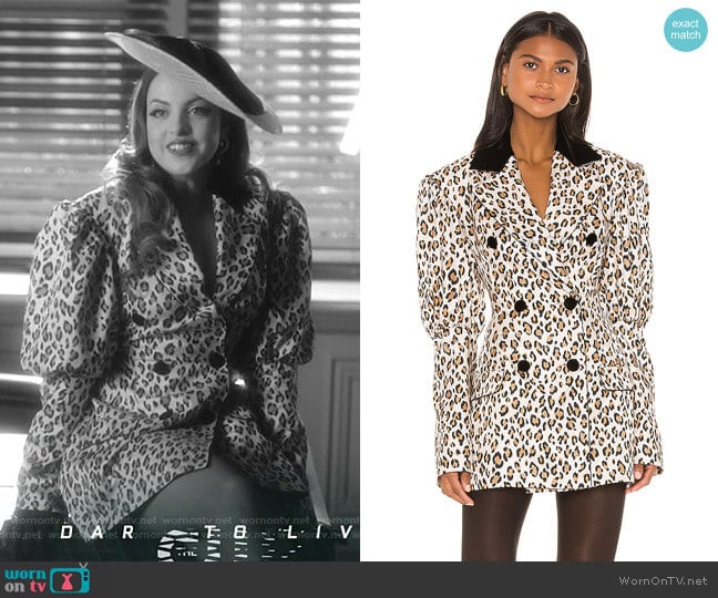 Blazer Dress by Marianna Senchina worn by Fallon Carrington (Elizabeth Gillies) on Dynasty