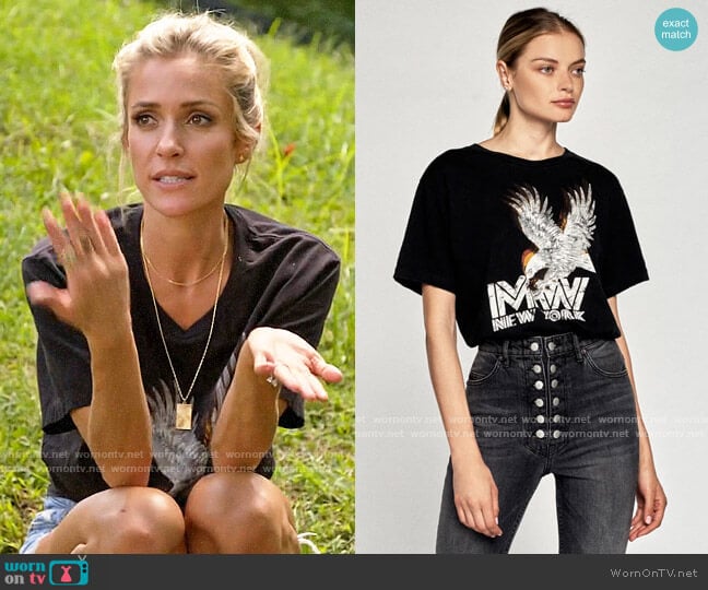 Marissa Webb Eagle Graphic Tee worn by Kristin Cavallari on Very Cavallari