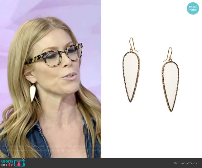 Enamel Drop Earring by Marlyn Schiff worn by Jill Martin on Today