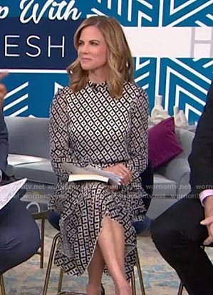 Natalie’s geometric print dress on Today