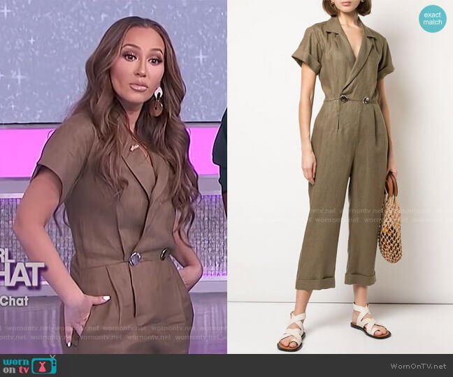 Rumi Jumpsuit by Nicholas worn by Adrienne Houghton on The Real