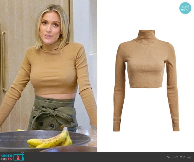 NSF Ribbed Cropped Turtleneck worn by Kristin Cavallari on Very Cavallari