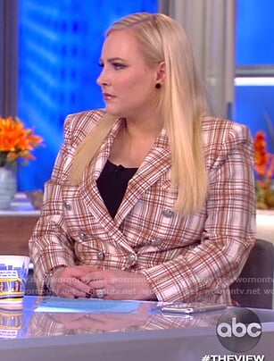 Meghan’s plaid blazer and pants on The View