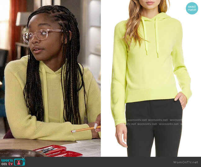 WornOnTV Diane s yellow hooded sweater on Black ish Marsai