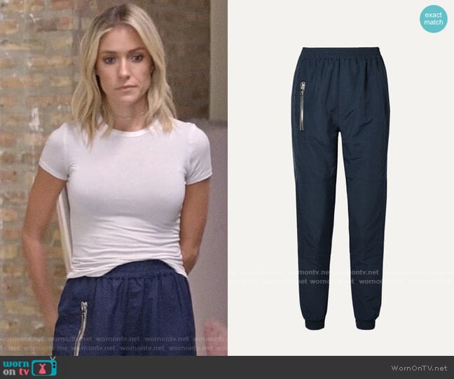 RtA Finn shell track pants worn by Kristin Cavallari on Very Cavallari