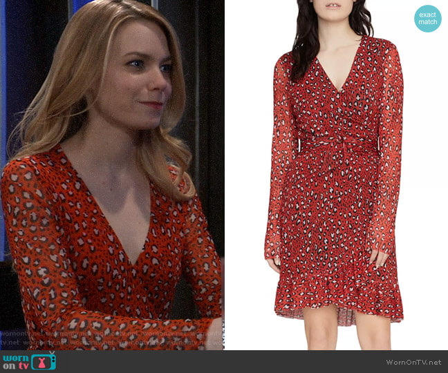 Sanctuary Emma Ruffled Wrap Dress worn by Nelle Benson (Chloe Lanier) on General Hospital