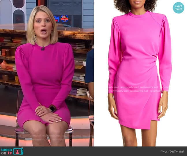 Jane Dress by A.L.C. worn by Sara Haines on Good Morning America