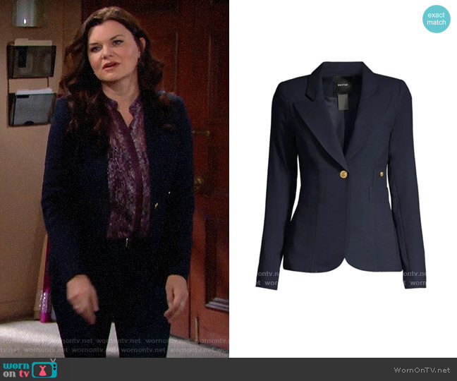 WornOnTV: Katie’s navy blazer on The Bold and the Beautiful | Heather ...