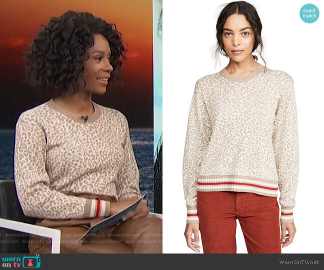 Leo Pullover by Splendid worn by Zuri Hall on Access Hollywood