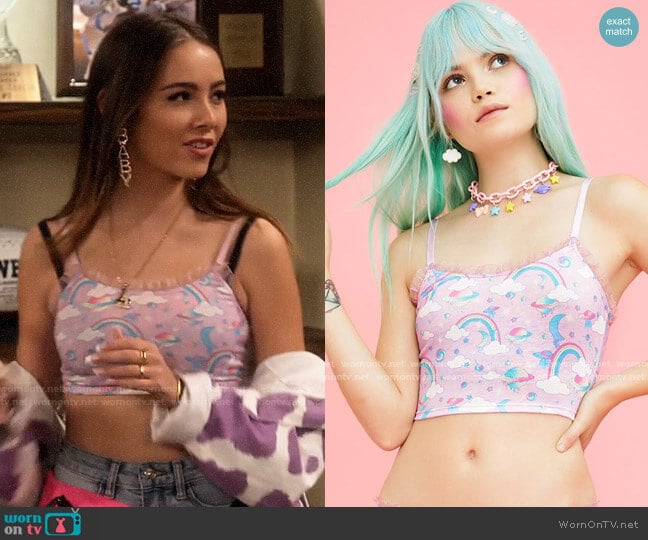 Dolls Kill Sugar Thrillz Magical Faerie Lingerie Set worn by Bella Schmerz (Haley Pullos) on The Expanding Universe of Ashley Garcia