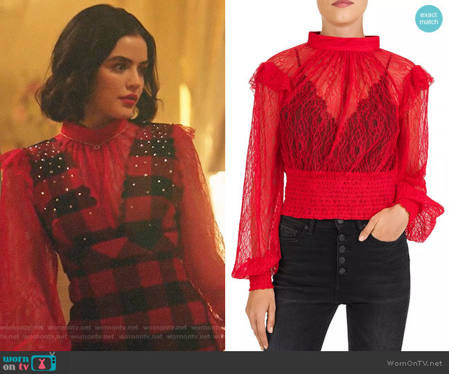 WornOnTV: Katy's red strapless lace trim bra on Katy Keene, Lucy Hale