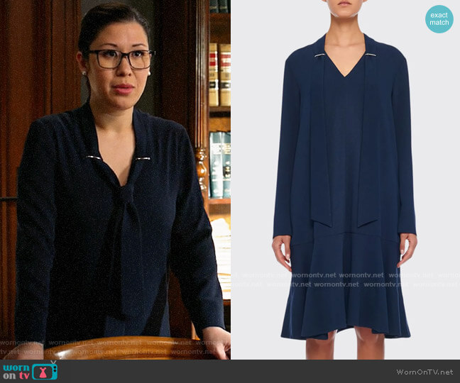 Tibi Savannah Dress worn by Sherri Kansky (Ruthie Ann Miles) on All Rise