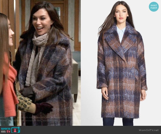 Trina Turk Scarlett Coat worn by Anna Devane (Finola Hughes) on General Hospital