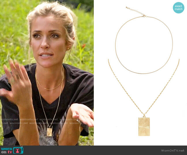 Uncommon James Chain and Queens Necklaces worn by Kristin Cavallari on Very Cavallari