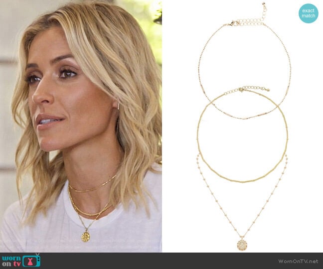 Uncommon James Ready To Mingle, JFK, and Small Atocha Necklace worn by Kristin Cavallari on Very Cavallari