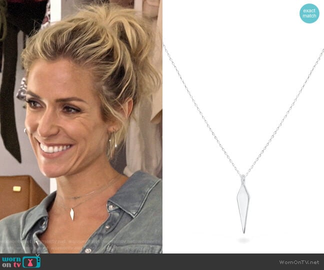 Uncommon James To The Point Necklace in Silver worn by Kristin Cavallari on Very Cavallari