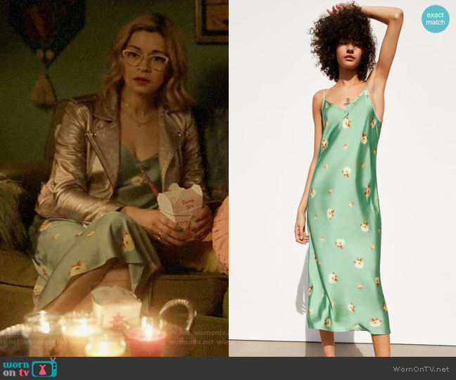 Zara Floral Print Dress worn by Pepper Smith (Julia Chan) on Katy Keene