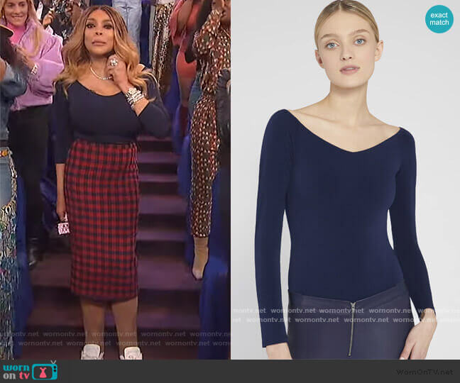 Lynetta Bodysuit by Alice + Olivia worn by Wendy Williams  on The Wendy Williams Show