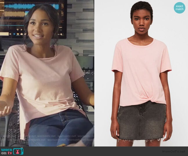 Wilma T-Shirt by All Saints worn by Layla Keating (Greta Onieogou) on All American