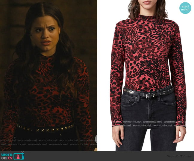 Redar Kiara Top by All Saints worn by Maggie Vera (Sarah Jeffery) on Charmed