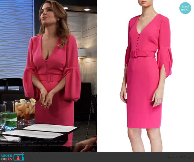 belted sheath dress