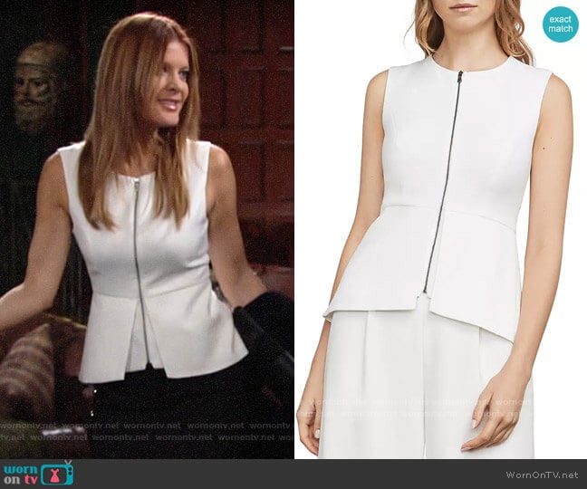 Bcbgmaxazria Abrielle Top worn by Phyllis Summers (Michelle Stafford) on The Young and the Restless