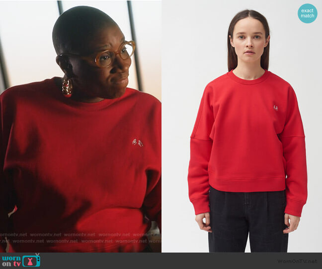 Hand Embroidered Sweatshirt by Colovos worn by Henrietta Wilson (Aisha Hinds) on 9-1-1