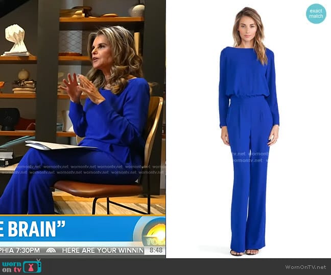 Diane Von Furstenberg Cynthia Jumpsuit worn by Maria Shriver on Today