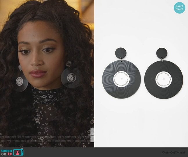 Empire Records Drop Earrings Dolls Kill worn by Olivia Baker (Samantha Logan) on All American