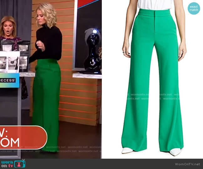 Dylan Pants by Alice + Olivia worn by Sara Haines on Good Morning America