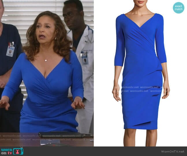 Florien Jersey Dress by La Petite Robe di Chiara Boni worn by Catherine Avery (Debbie Allen) on Greys Anatomy