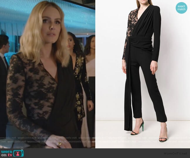 Lace Draped Detailed Jumpsuit by Givenchy worn by Laura Baker (Monet Mazur) on All American