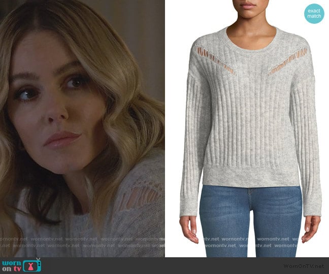 Opera Ribbed Pullover Sweater by IRO worn by Laura Baker (Monet Mazur) on All American