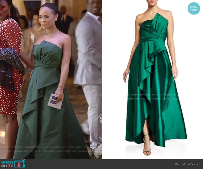 Callie Strapless Taffeta Gown by Jay Godfrey worn by Tiana Brown (Serayah McNeill) on Empire